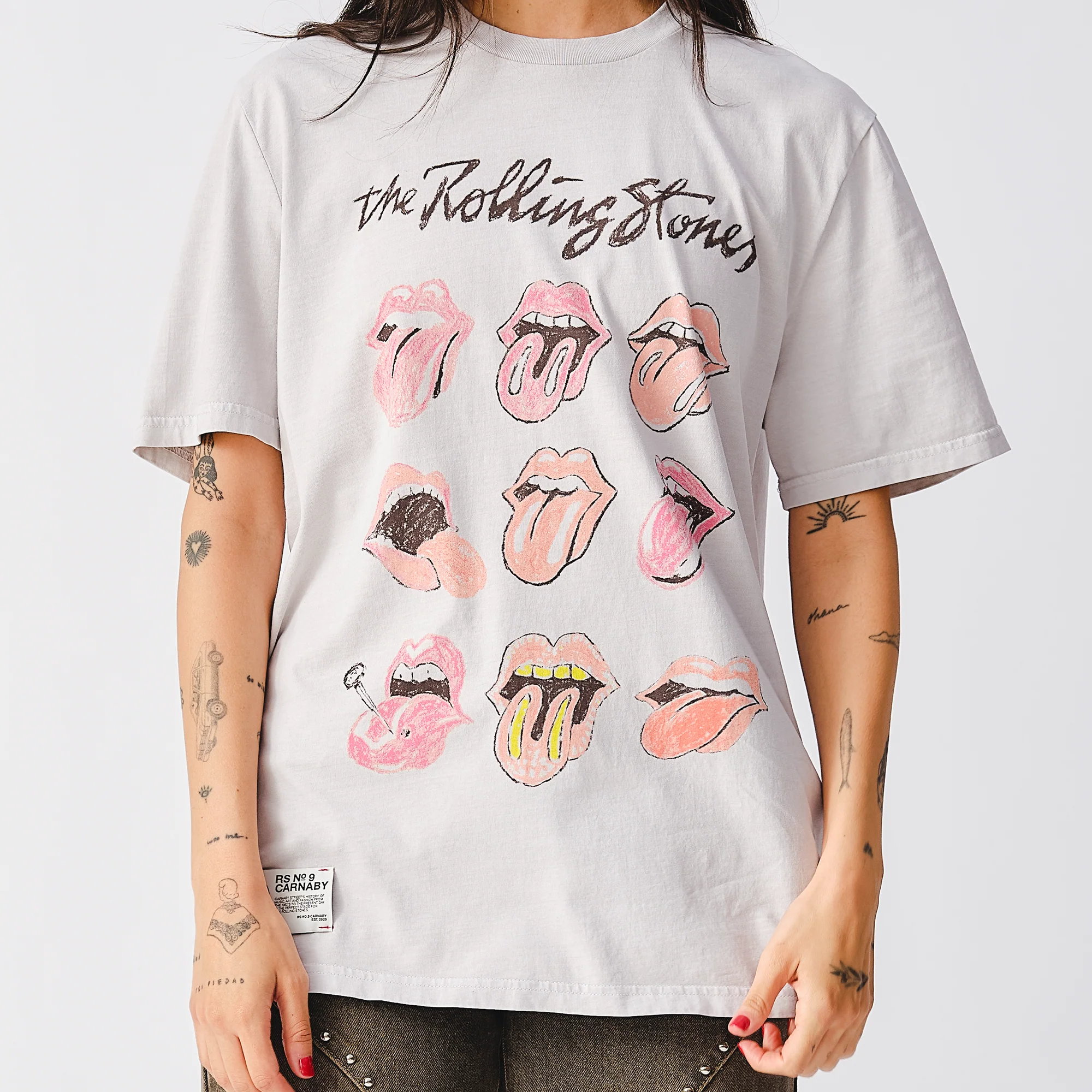 Classic Tongues History Taupe T-Shirt - Image 4