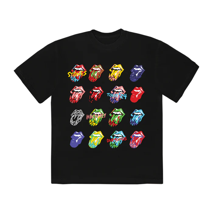 Hackney Diamonds Tour Diamond Tongues T-Shirt