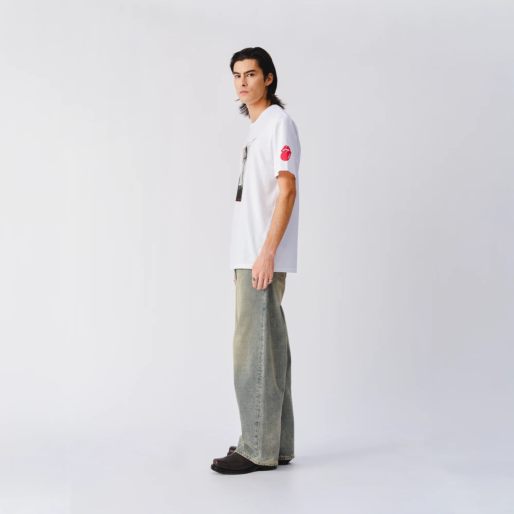 Keith Pose White Photo T-Shirt - Image 3