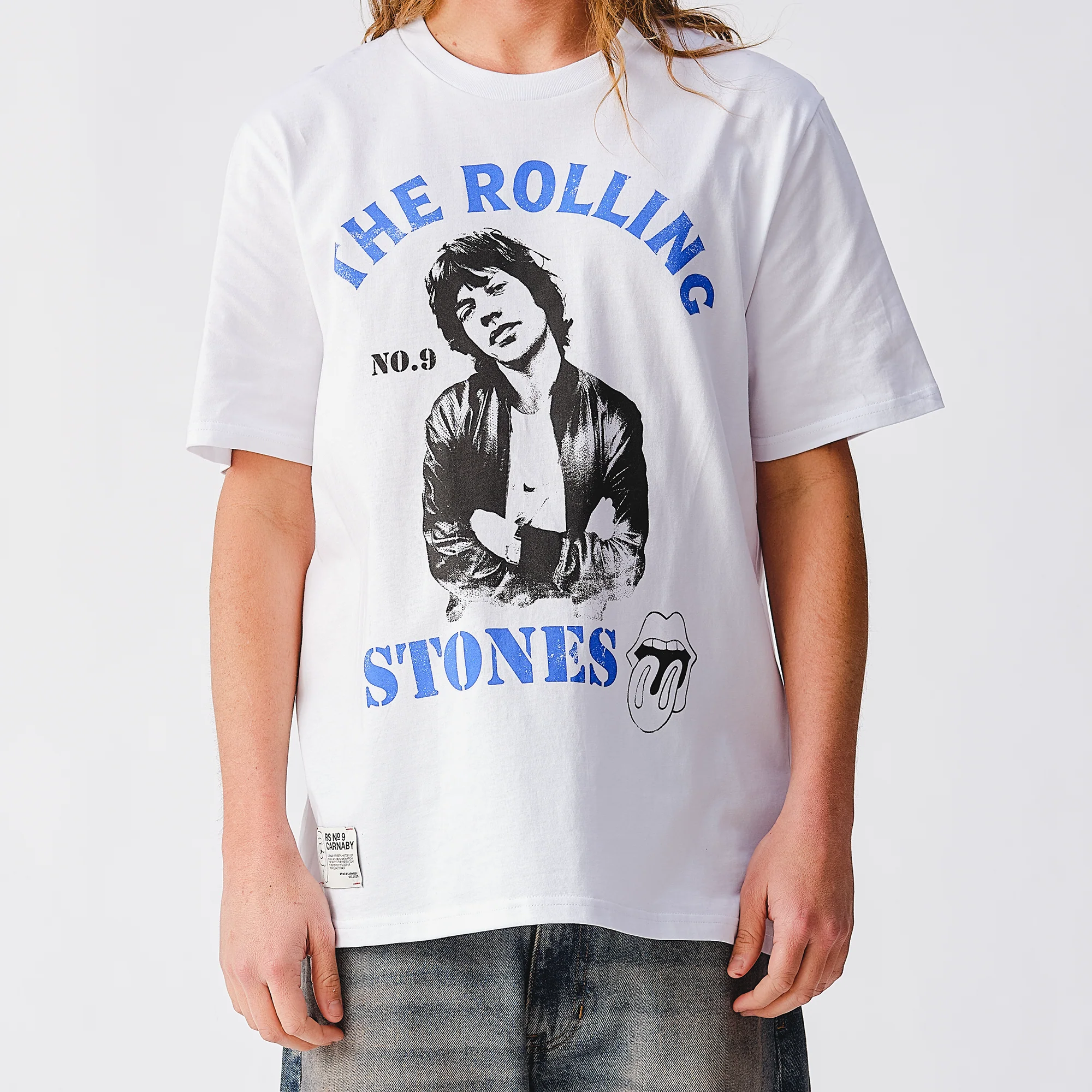 Mick Graphic Pose White T-Shirt - Image 4