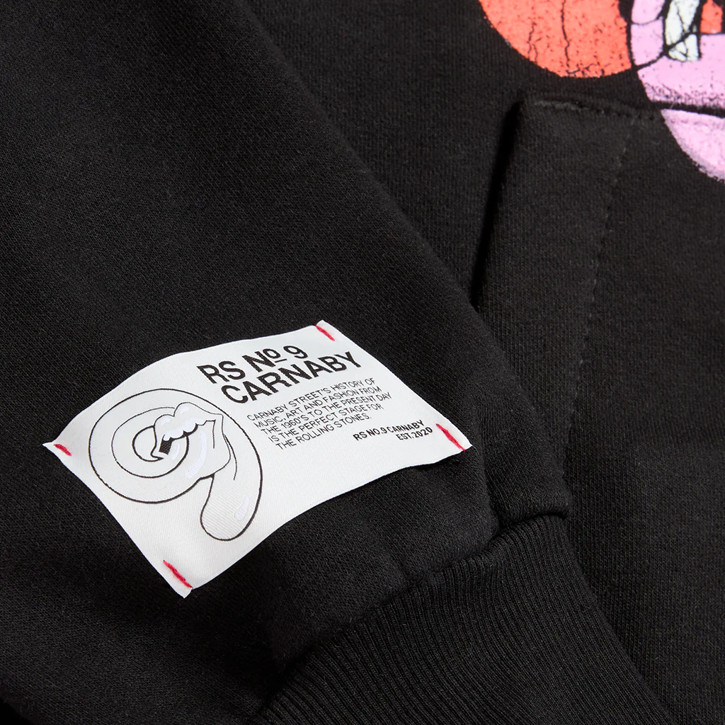Multi Tongue Logo Black Pullover Hoodie - Image 5