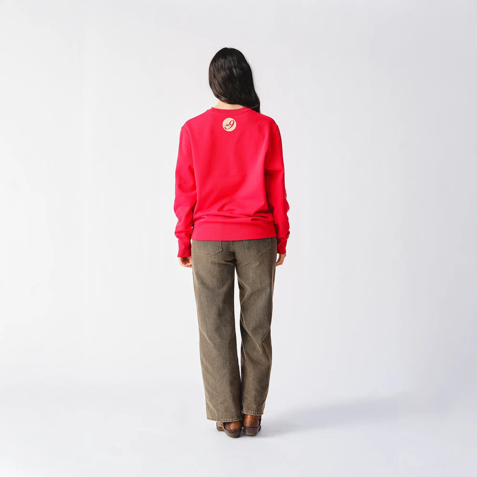 Rolling Stones Zipper Sleeve Red Crewneck Sweater - Image 4